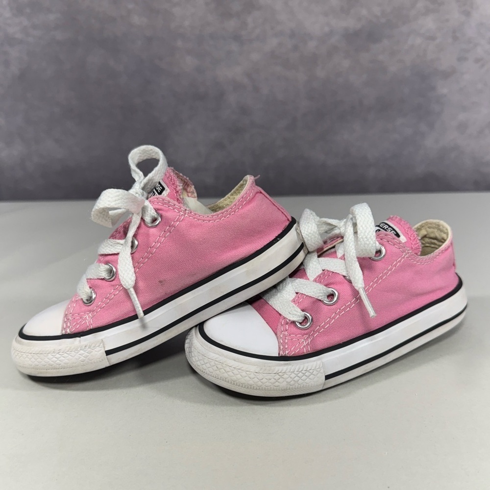 Pink Infant Converse Chucks Size 7 - Picture 5 of 7